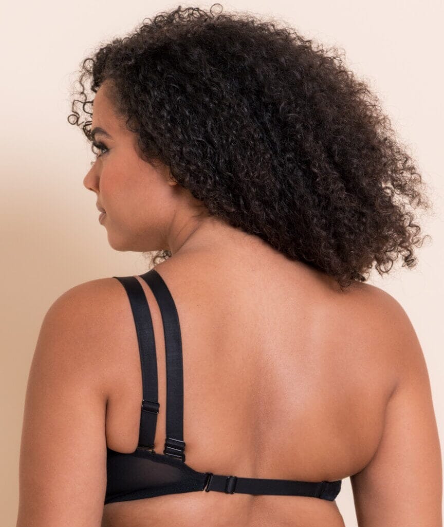 Curvy Kate Superhero Multiway Padded Plunge Bra - Black Bras 