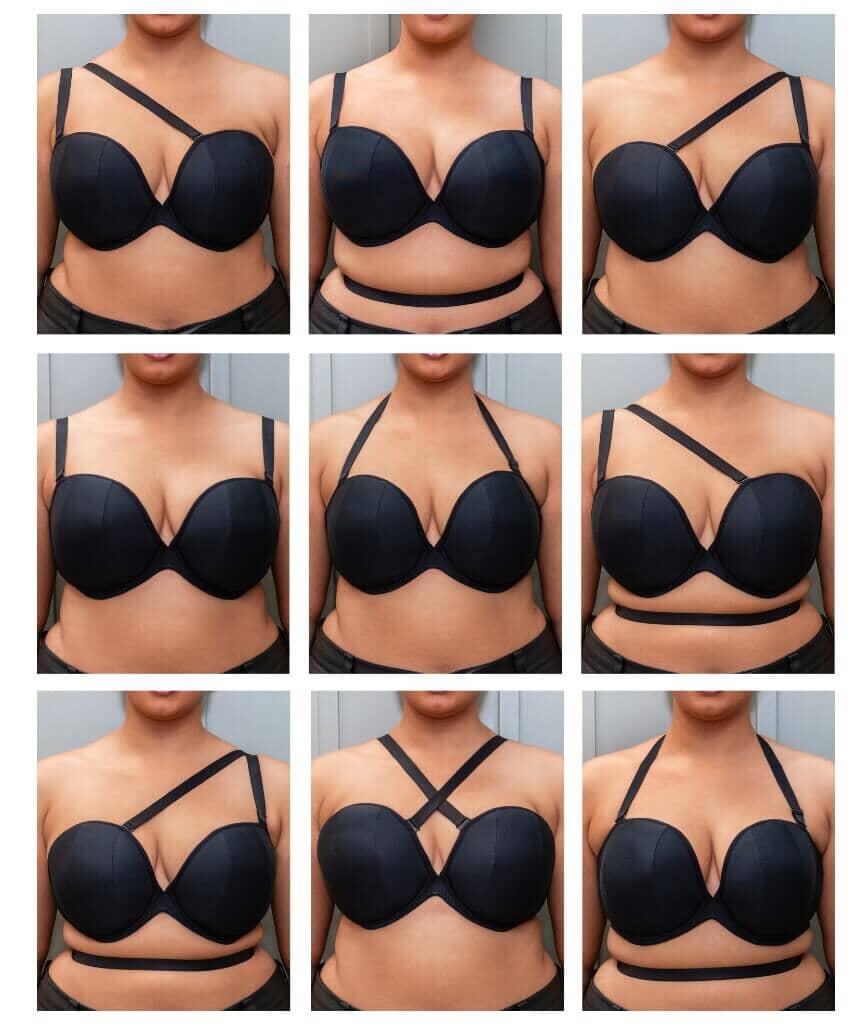 Curvy Kate Superhero Multiway Padded Plunge Bra - Black Bras 