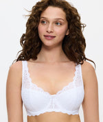 Triumph Amourette Balconette Underwire Non-Padded Bra - White Bras 
