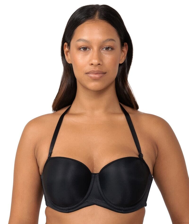 Triumph Beautiful Silhouette Strapless Convertible Bra - Black - Curvy