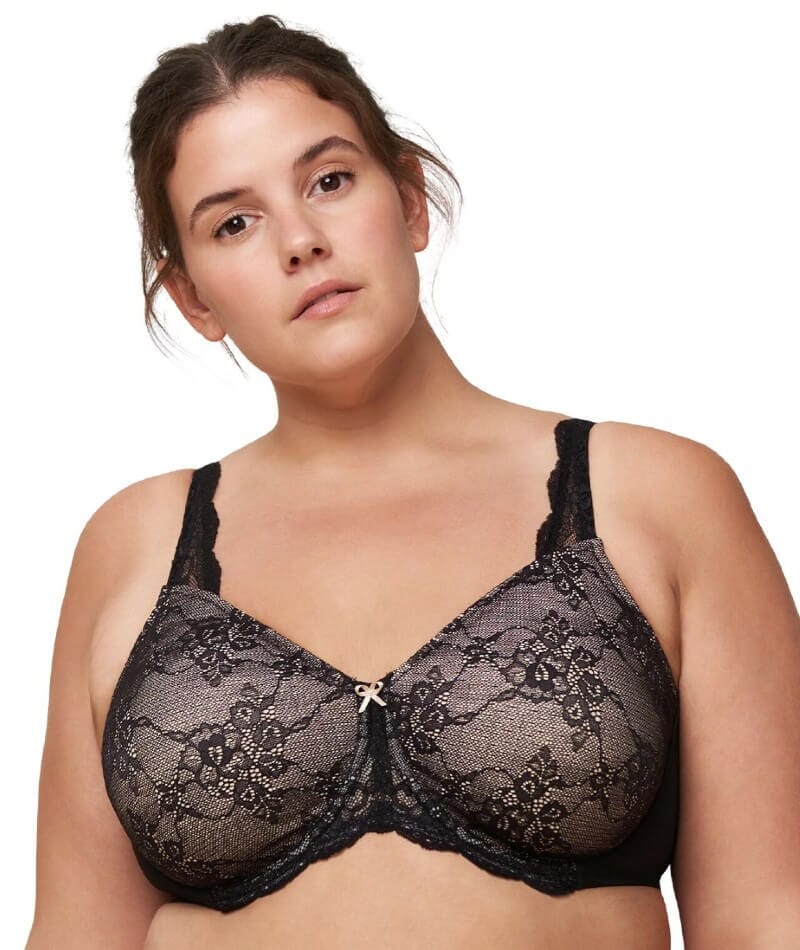 Triumph Contouring Sensation Minimizer Bra - Black - Curvy