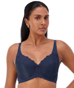 Triumph Embroidered Minimiser Bra 2 Pack - Crocus/Deep Cobalt Bras 