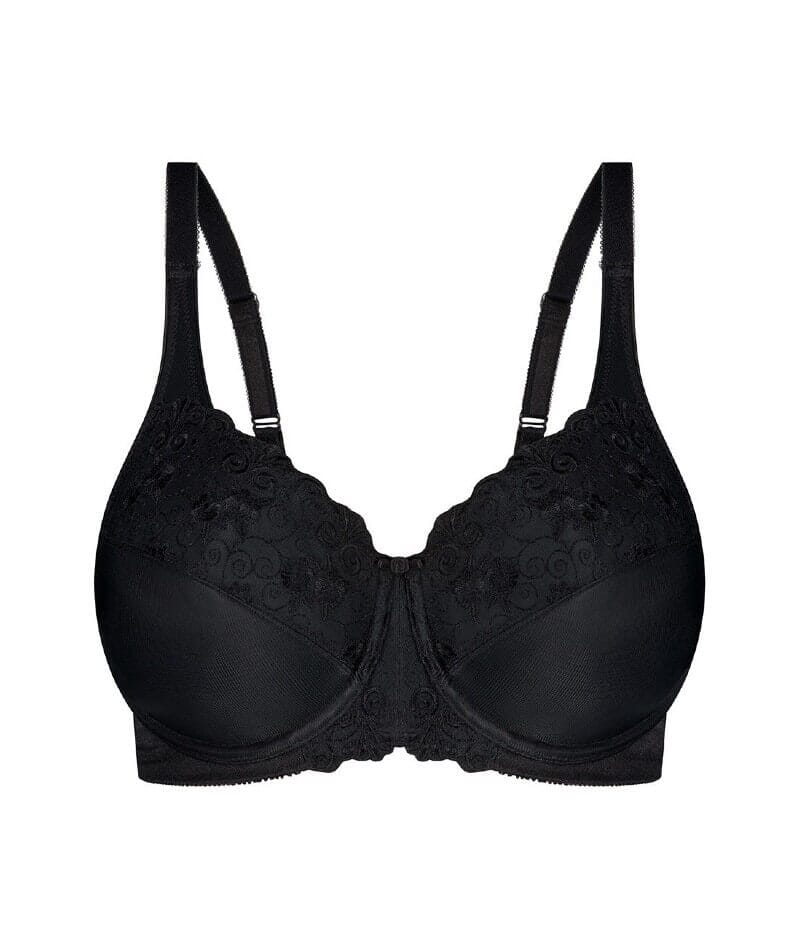 Triumph Embroidered Minimizer Bra - Black Bras 