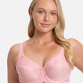 Triumph Embroidered Minimizer Bra - Strawberry Cream