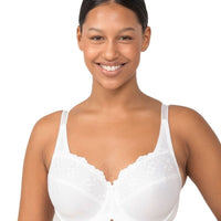 Triumph Embroidered Minimizer Bra - White