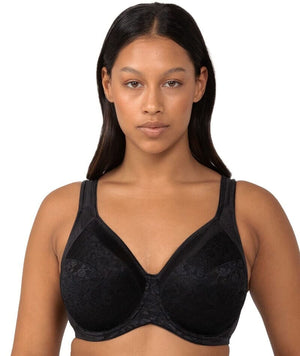 Sans Complexe Perfect Shape Wide Strap Wire-free Padded Bra - Black - Curvy  Bras