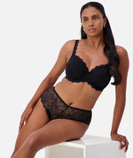 Triumph Essential Lace Balconette Bra - Black Bras 