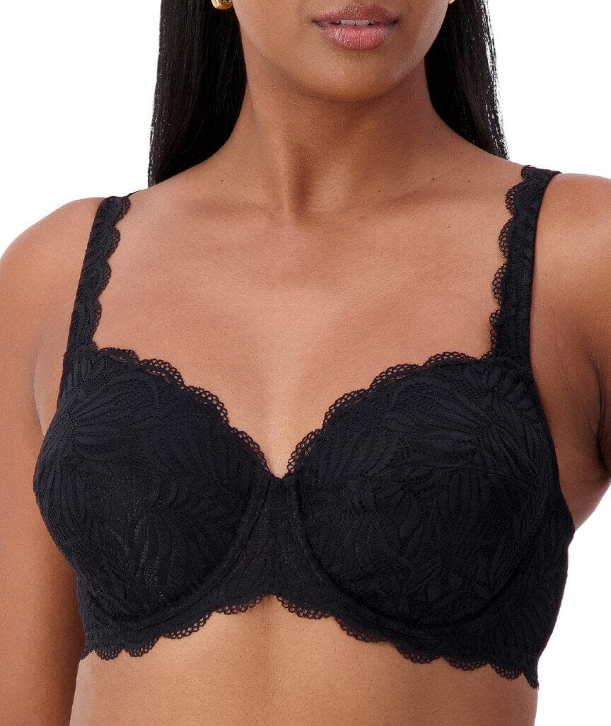 Triumph Essential Lace Balconette Bra Black Curvy