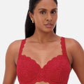 Triumph Essential Lace Balconette Bra - Mars Red