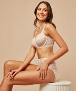 Triumph Essential Lace Maxi Brief - Nude Pink Knickers 