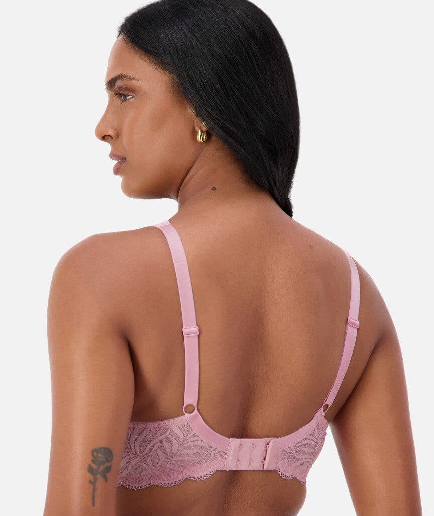 Triumph Essential Lace Balconette Bra - Sunrose Pink Bras 