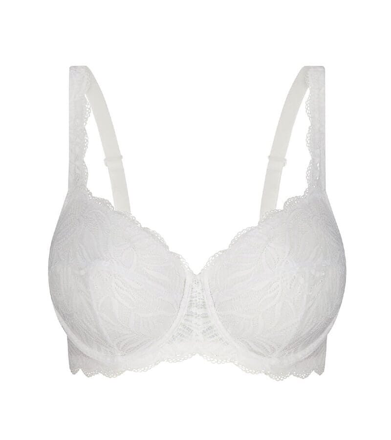 Triumph Essential Lace Balconette Bra - White Bras 