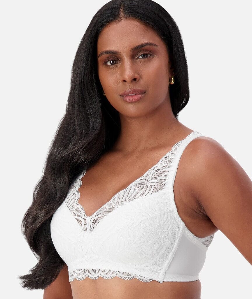Triumph Essential Lace Wire-free Bra - White Bras 