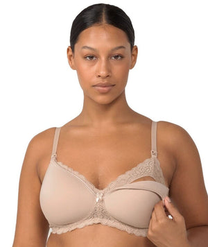 Buy DD-GG Late Nude Recycled Lace Comfort Full Cup Bra 40DD