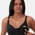 Triumph Gorgeous Maternity Padded Wire-free Bra - Black