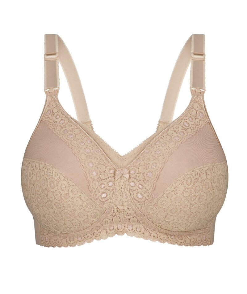 Triumph Lace Maternity Wire-Free Bra Nude Curvy