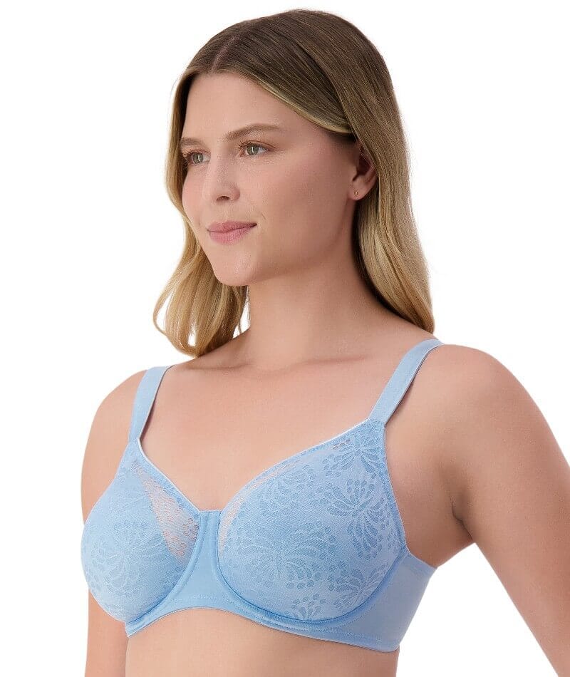 Triumph Lacy Minimizer 2 Pack Bra - Blue Sea/Rhino Grey Bras 