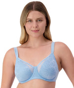 Triumph Lacy Minimizer 2 Pack Bra - Blue Sea/Rhino Grey Bras 