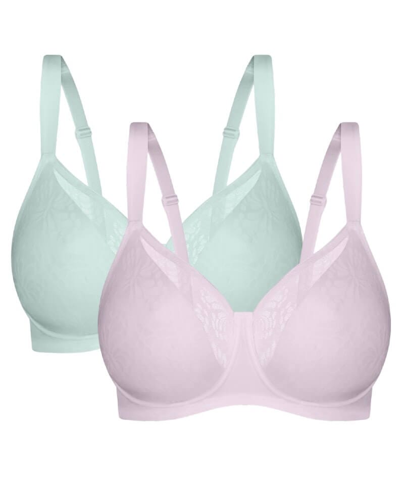 Triumph Lacy Minimizer 2 Pack Bra - Opale/Crocus Bras 