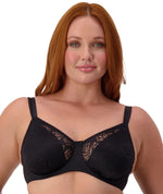 Triumph Lacy Minimizer Bra - Black Bras 