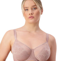 Triumph Lacy Minimizer Bra - Chocolate Mousse