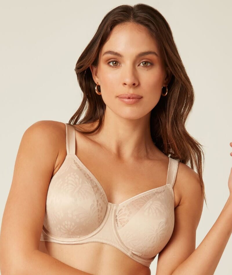 Triumph Lacy Minimizer Bra - New Beige Bras 