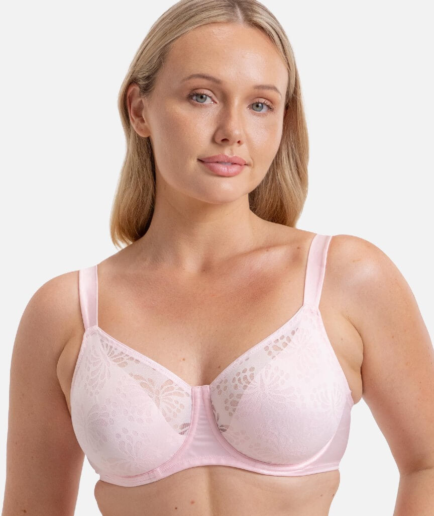 Triumph Lacy Minimizer Bra - Pink
