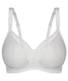 Triumph Lacy Minimizer Bra - White Bras