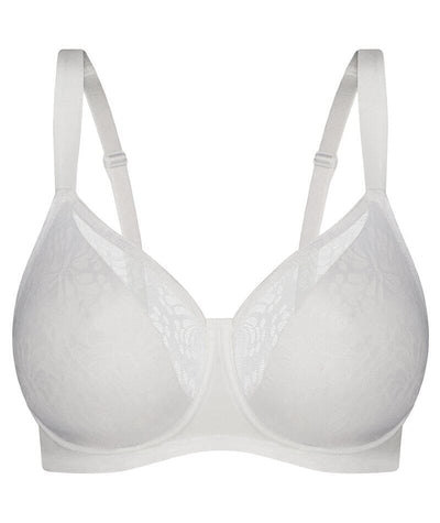 Triumph Lacy Minimizer Bra - White Bras