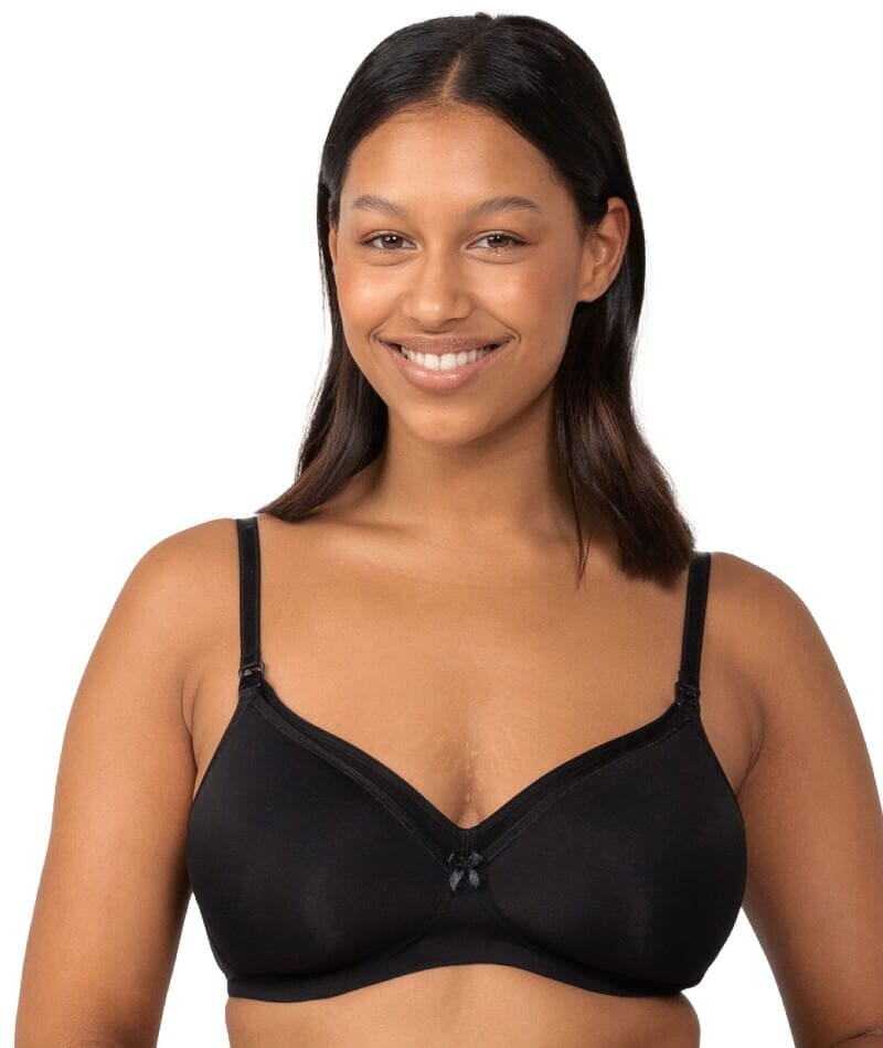 Triumph Mamabel Smooth Wire-free Maternity Bra 2 Pack - Black/Nude - Curvy