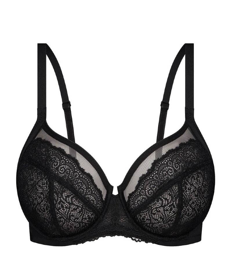 Triumph Sheer Balconette Bra - Black Bras 