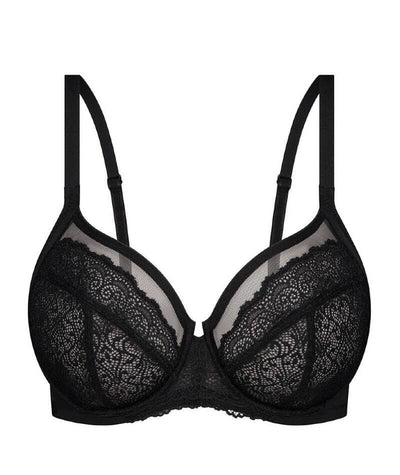 Triumph Sheer Balconette Bra - Black Bras