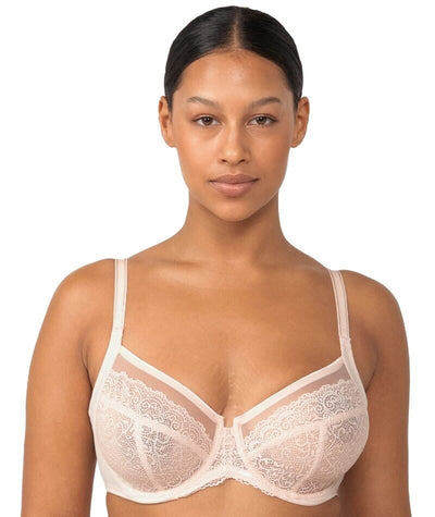 Triumph Sheer Balconette Bra - Nude Pink Bras