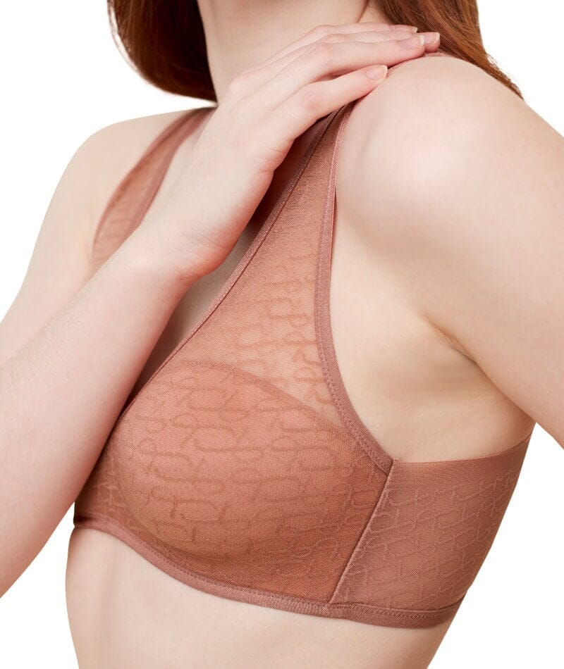 Triumph Signature Sheer Padded Wire-free Bra - Toasted Almond - Curvy