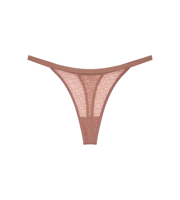 Triumph Signature Sheer String Brief - Toasted Almond - Curvy