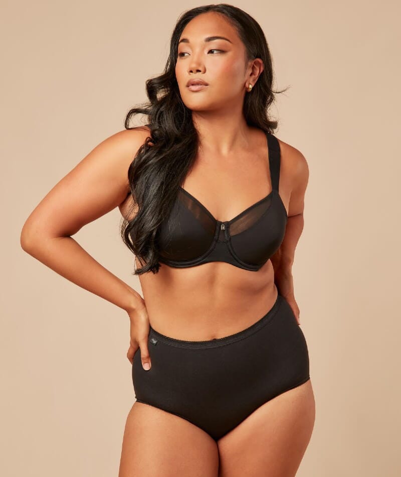 Sloggi Maxi Brief 2 Pack - Black Knickers 