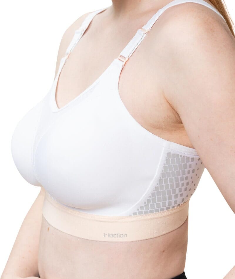 Triumph Triaction Extreme Lite Wire-free Sports Bra - White Bras 