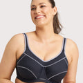 Triumph Triaction Performance Sports Bra - Black / Silver