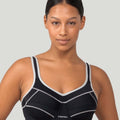 Triumph Triaction Performance Sports Bra - Black / Silver