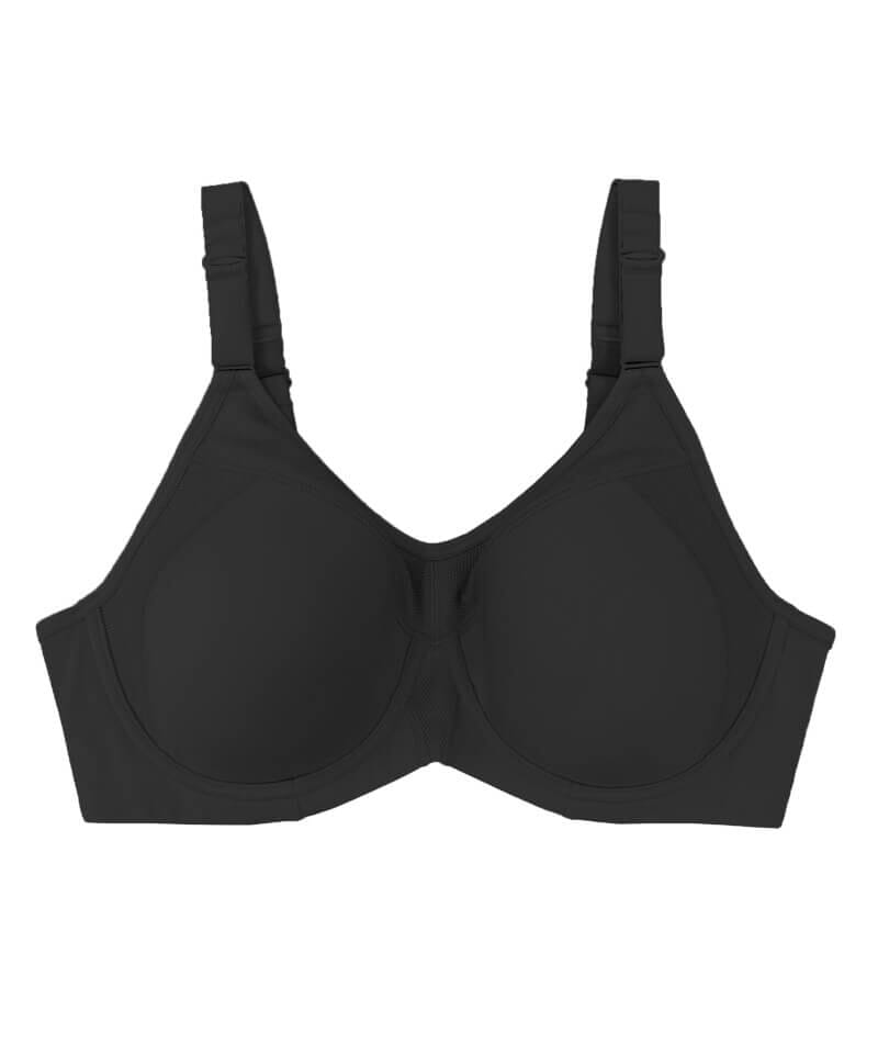 Triumph Triaction Ultra Underwired Padded Sports Bra Black Curvy