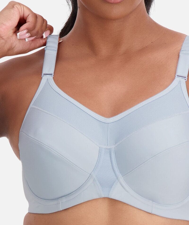 Triumph Triaction Ultra Underwired Sports Bra - Powder Blue Bras 