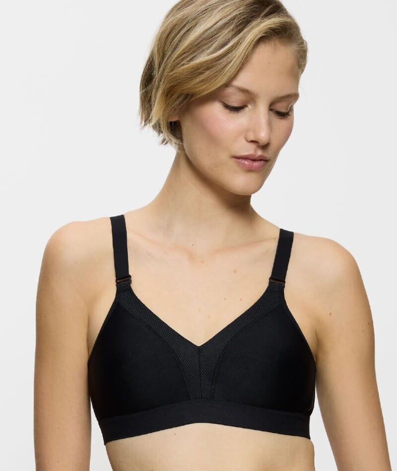 Triumph Triaction Wellness Wire-free Sports Bra - Black Bras 
