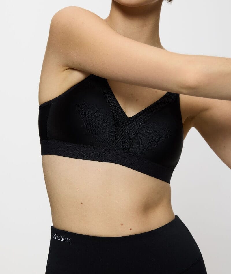 Triumph Triaction Wellness Wire-free Sports Bra - Black Bras 