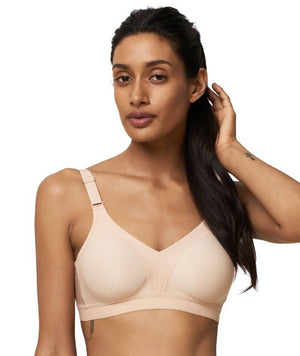 Triumph Triaction Wellness Wire-free Sports Bra - Neutral Beige - Curvy