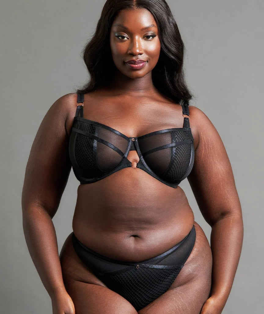 Scantilly Friction Thong - Black