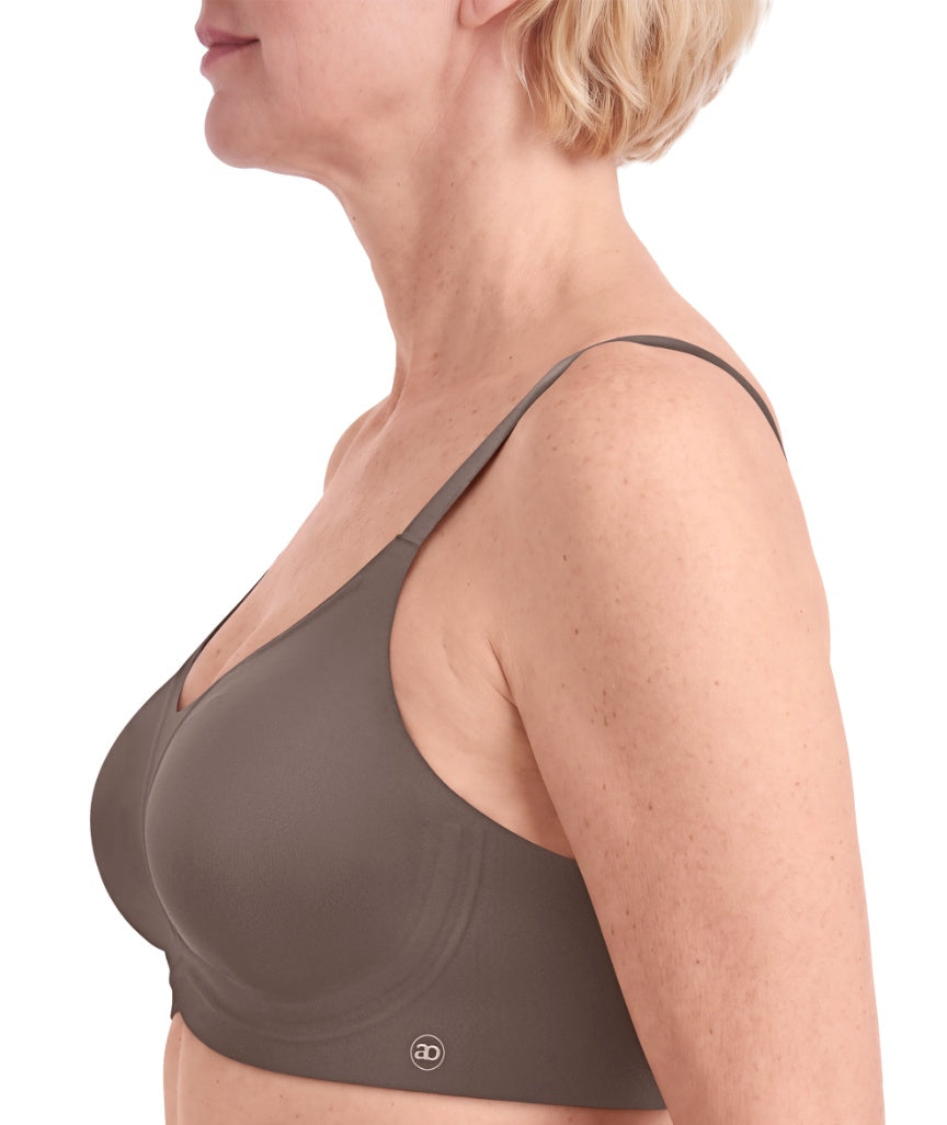 Amoena Wave Pure Non-Wired Bra - Deep Taupe