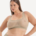 Nala Everybody Scoop Crop Bra - Porcini Mushroom