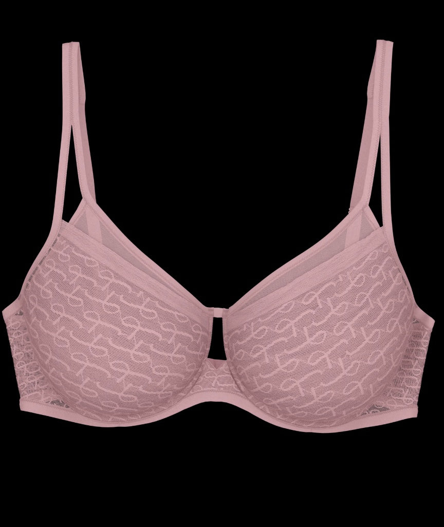 Triumph Signature Sheer Underwired Minimiser Bra - Blossom Kiss