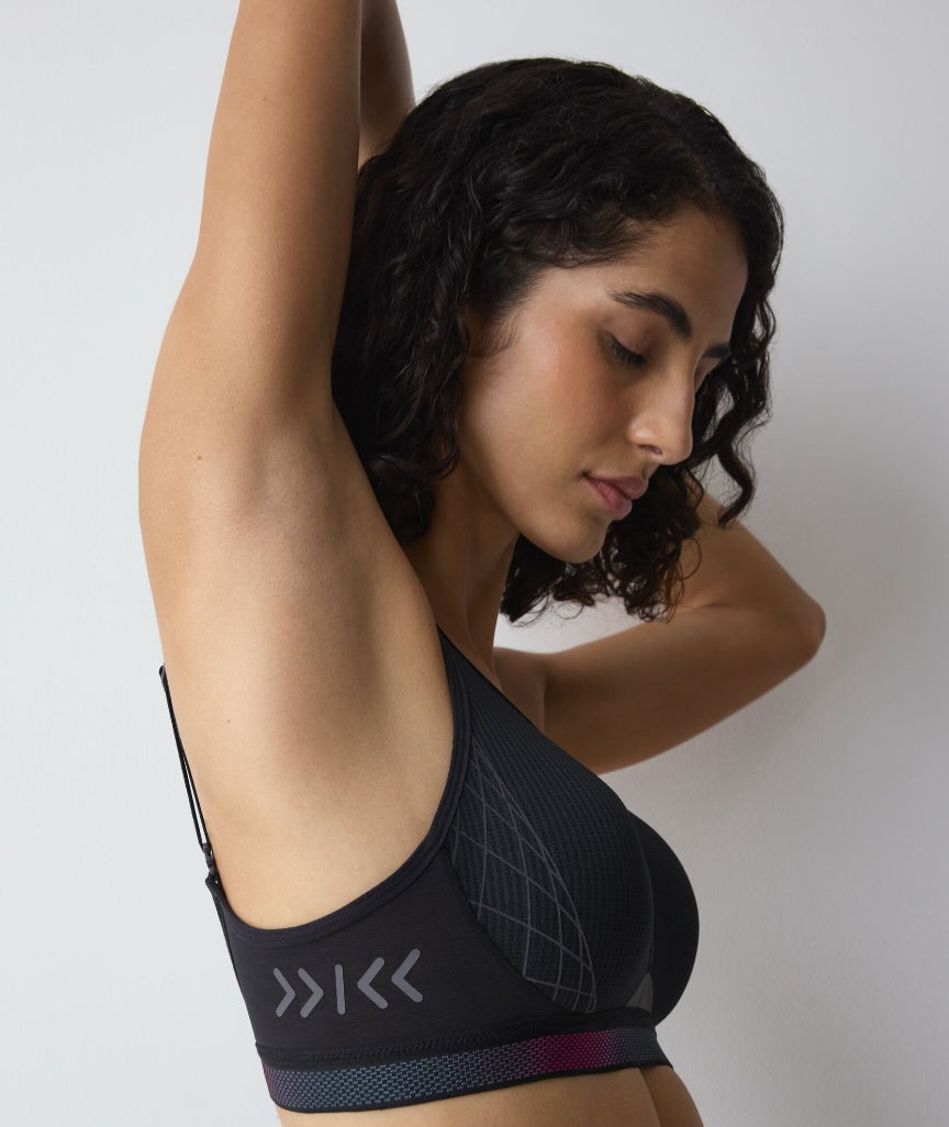 Triumph Triaction Cardio Flow Wire-free Sports Bra - Black
