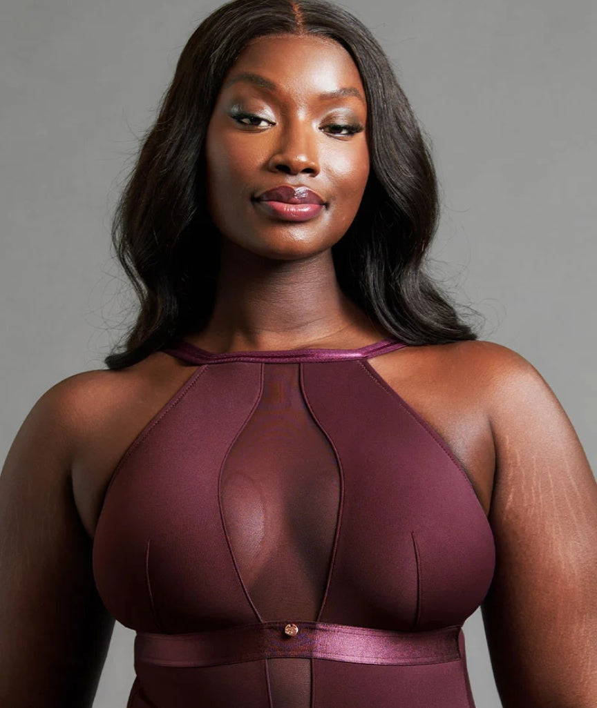 Scantilly Swerve Wire-free Bodysuit - Mulberry Purple